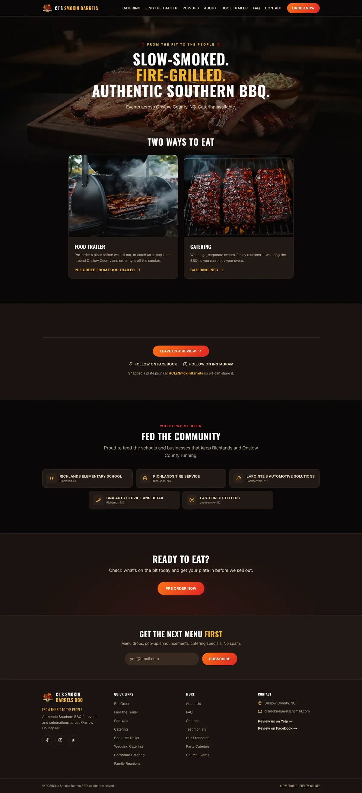 The CL's Smokin Barrels home page